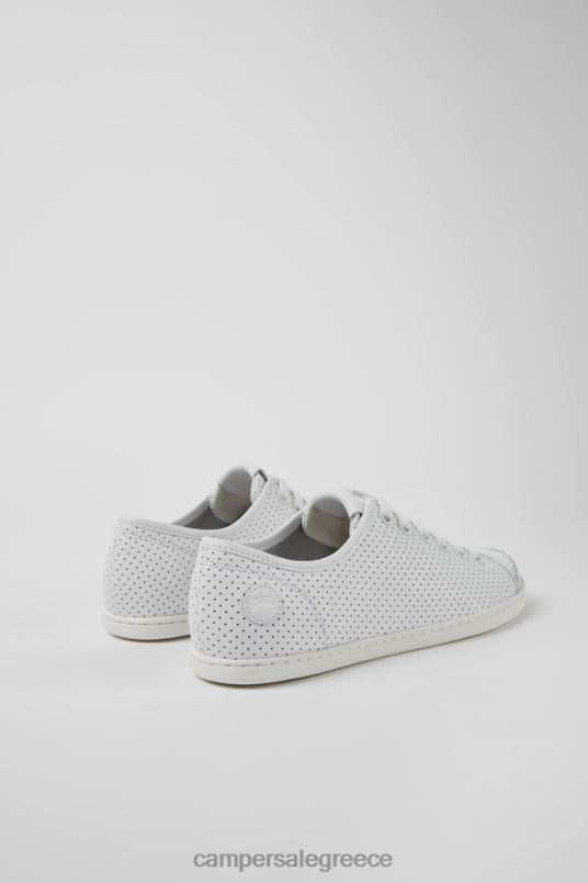 αποκλειστικά γυναικεία πάνινα παπούτσια από λευκό δέρμα Camper V20TF701 άσπρο