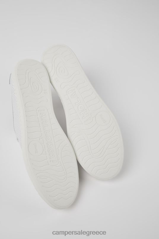 αποκλειστικά γυναικεία πάνινα παπούτσια από λευκό δέρμα Camper V20TF701 άσπρο