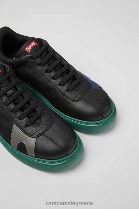 δίδυμα μαύρα και μπλε δερμάτινα πάνινα παπούτσια για γυναίκες νέες αφίξεις Camper V20TF731 μαύρος