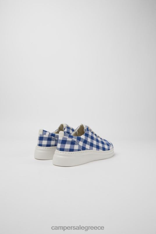 Γυναικεία αθλητικά παπούτσια από ανακυκλωμένο βαμβάκι σε μπλε και λευκά επιλαχόντα Camper V20TF754 μπλε