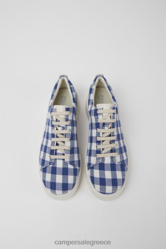 Γυναικεία αθλητικά παπούτσια από ανακυκλωμένο βαμβάκι σε μπλε και λευκά επιλαχόντα Camper V20TF754 μπλε