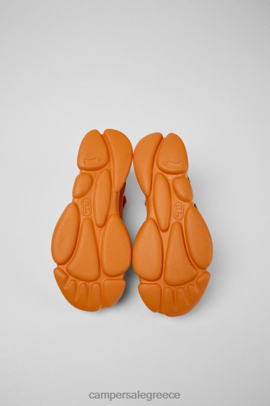 Αποκλειστικά γυναικεία υφασμάτινα παπούτσια καρστ πορτοκαλί και καφέ Camper V20TF771 πορτοκάλι