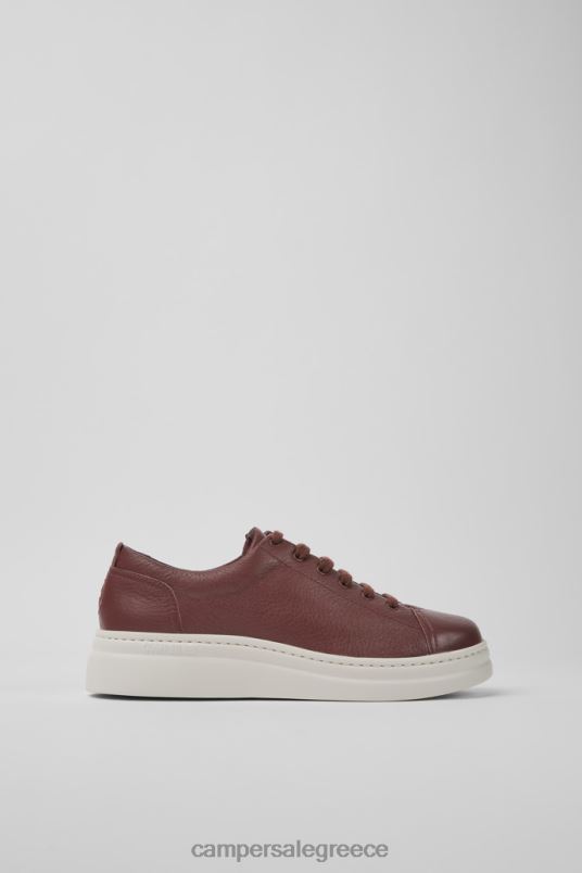γυναικεία πάνινα παπούτσια αποκλειστικής επιλαχούσας από μπορντό δέρμα Camper V20TF782 Βουργουνδία