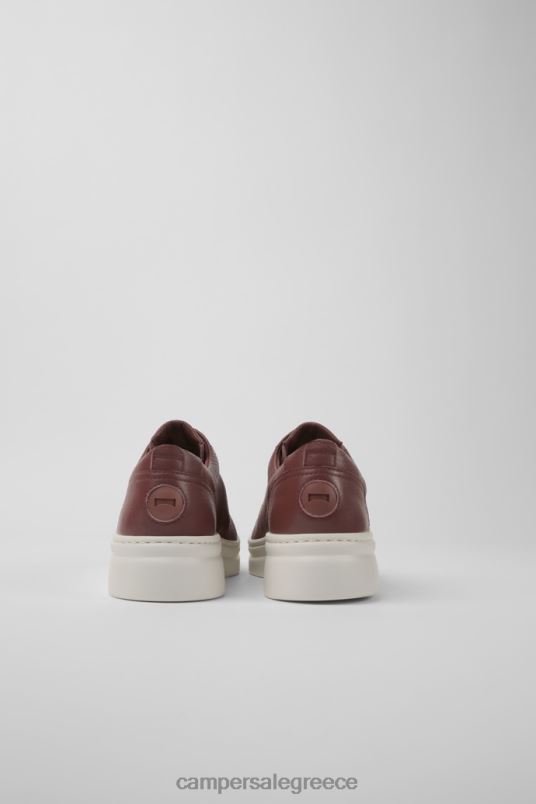 γυναικεία πάνινα παπούτσια αποκλειστικής επιλαχούσας από μπορντό δέρμα Camper V20TF782 Βουργουνδία