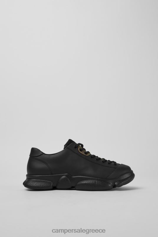 Σχεδιασμός καρστ μαύρα δερμάτινα παπούτσια για γυναίκες Camper V20TF786 μαύρος