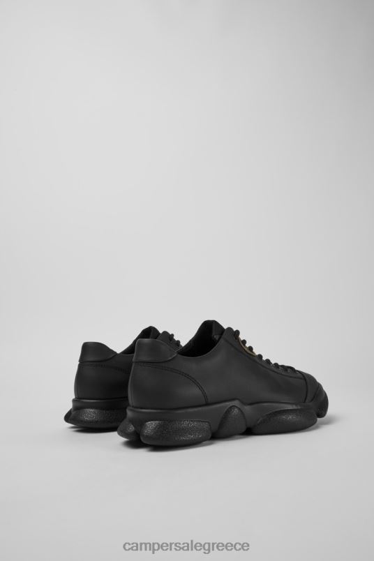 Σχεδιασμός καρστ μαύρα δερμάτινα παπούτσια για γυναίκες Camper V20TF786 μαύρος