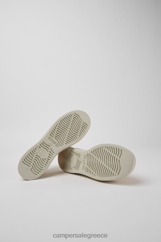 δερμάτινα πάνινα παπούτσια σε κίτρινο-μπεζ σχέδιο Camper V20TF792 κίτρινος