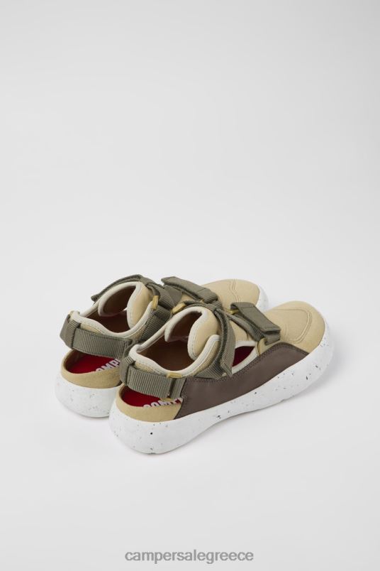 Peu stadium πολύχρωμα δερμάτινα και υφασμάτινα ημι-ανοιχτά πάνινα παπούτσια για γυναίκες νέες αφίξεις Camper V20TF676 πολύχρωμος