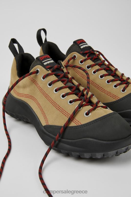 crclr gore-tex μπεζ nubuck και υφασμάτινα πάνινα παπούτσια για γυναίκες νέες αφίξεις Camper V20TF1855 μπεζ