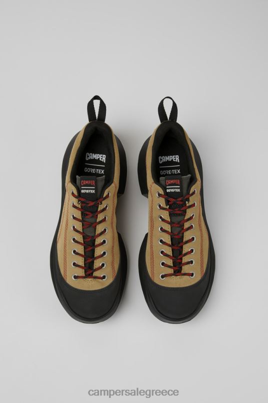 crclr gore-tex μπεζ nubuck και υφασμάτινα πάνινα παπούτσια για γυναίκες νέες αφίξεις Camper V20TF1855 μπεζ