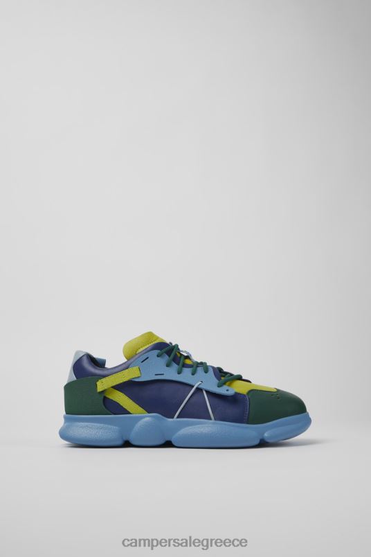 design δίδυμα πολύχρωμα δερμάτινα και υφασμάτινα αθλητικά παπούτσια για γυναίκες Camper V20TF650 πολύχρωμος