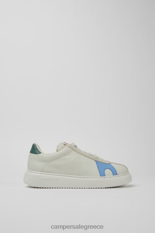 design δίδυμα λευκά, μη βαμμένα δερμάτινα αθλητικά παπούτσια για γυναίκες Camper V20TF730 άσπρο