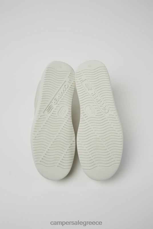 design δίδυμα λευκά, μη βαμμένα δερμάτινα αθλητικά παπούτσια για γυναίκες Camper V20TF730 άσπρο