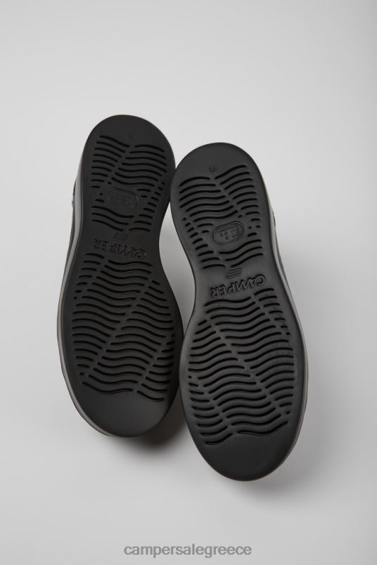 design δίδυμα μαύρα δερμάτινα αθλητικά παπούτσια για γυναίκες Camper V20TF735 μαύρος