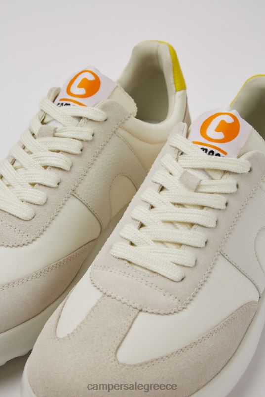 design pelotas xlite λευκά nubuck και ανακυκλωμένα αθλητικά παπούτσια για κατοικίδια για γυναίκες Camper V20TF763 άσπρο
