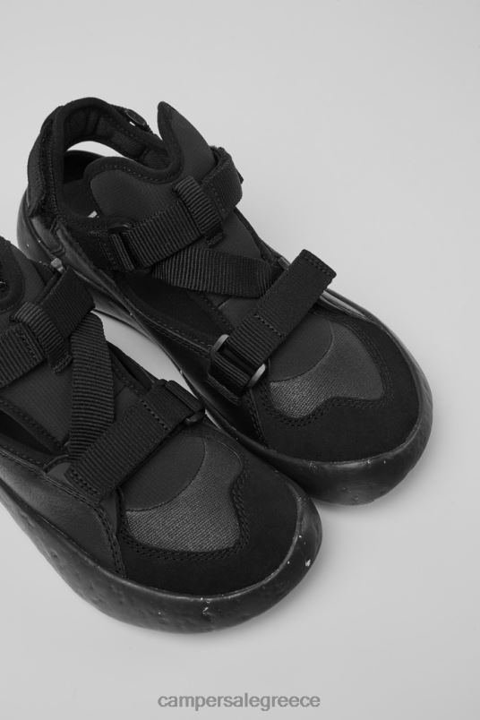 design peu stadium μαύρα ημι-ανοικτά αθλητικά παπούτσια για γυναίκες Camper V20TF675 μαύρος