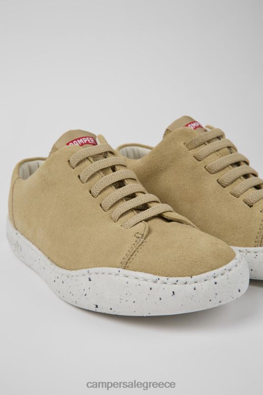 design peu touring μπεζ αθλητικά παπούτσια nubuck για γυναίκες Camper V20TF693 μπεζ
