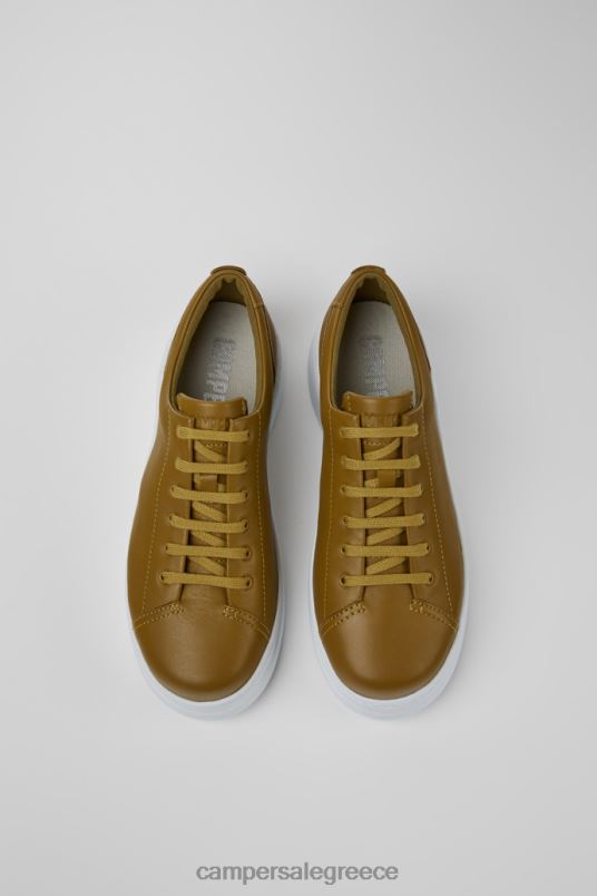 design runner up καφέ δερμάτινα αθλητικά παπούτσια για γυναίκες Camper V20TF823 καφέ