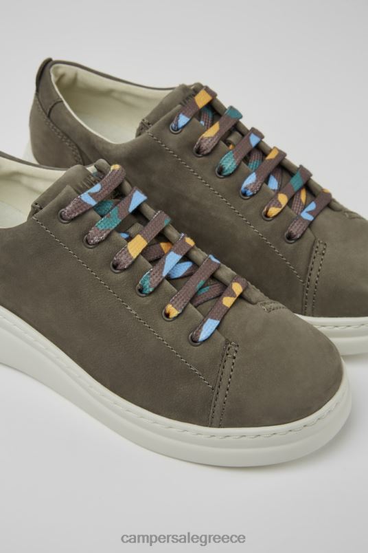 design runner up καφέ-γκρι αθλητικά παπούτσια nubuck για γυναίκες Camper V20TF737 nubuck
