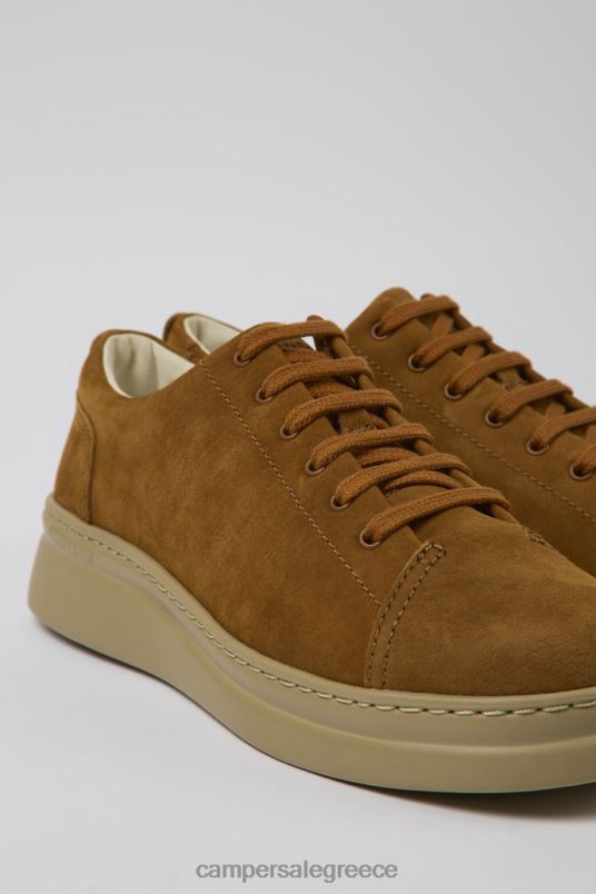 design runner up καφέ αθλητικά παπούτσια nubuck για γυναίκες Camper V20TF741 καφέ