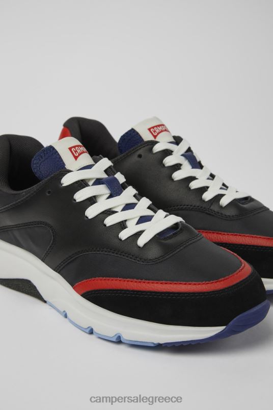 drift μαύρα και κόκκινα υφασμάτινα και δερμάτινα αθλητικά παπούτσια για γυναίκες νέες αφίξεις Camper V20TF722 μαύρος