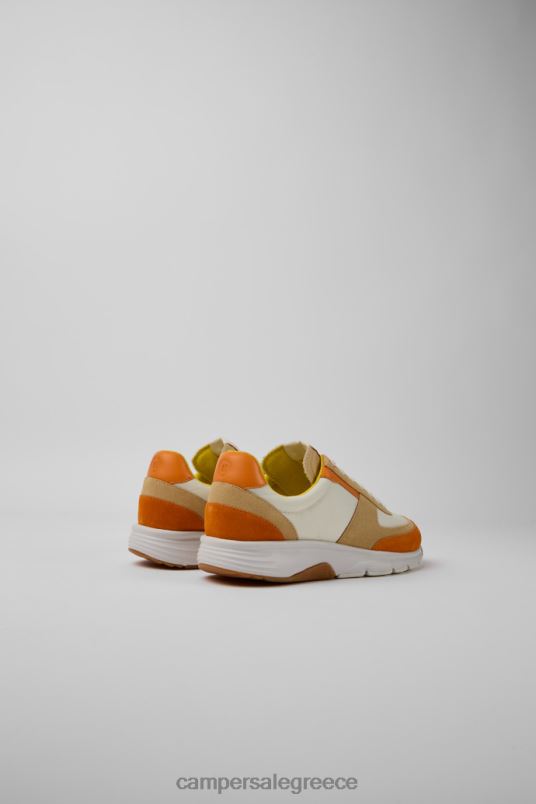 drift λευκά μπεζ και πορτοκαλί αθλητικά παπούτσια nubuck για γυναίκες νέες αφίξεις Camper V20TF780 άσπρο