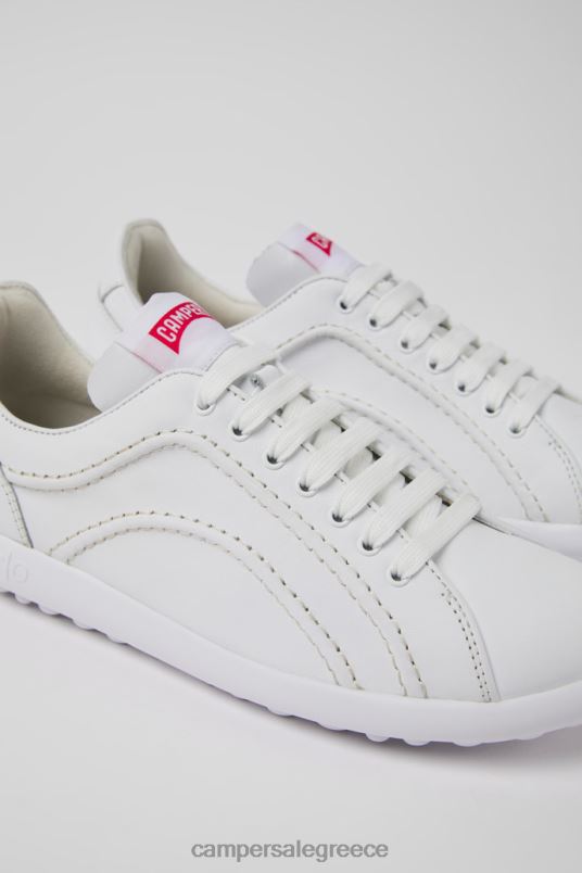 αποκλειστικά λευκά δερμάτινα αθλητικά παπούτσια pelotas xlite για γυναίκες Camper V20TF687 άσπρο