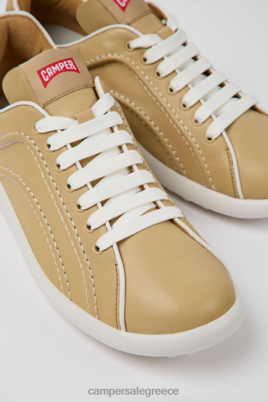 αποκλειστικά δερμάτινα αθλητικά παπούτσια pelotas xlite μπεζ για γυναίκες Camper V20TF688 μπεζ