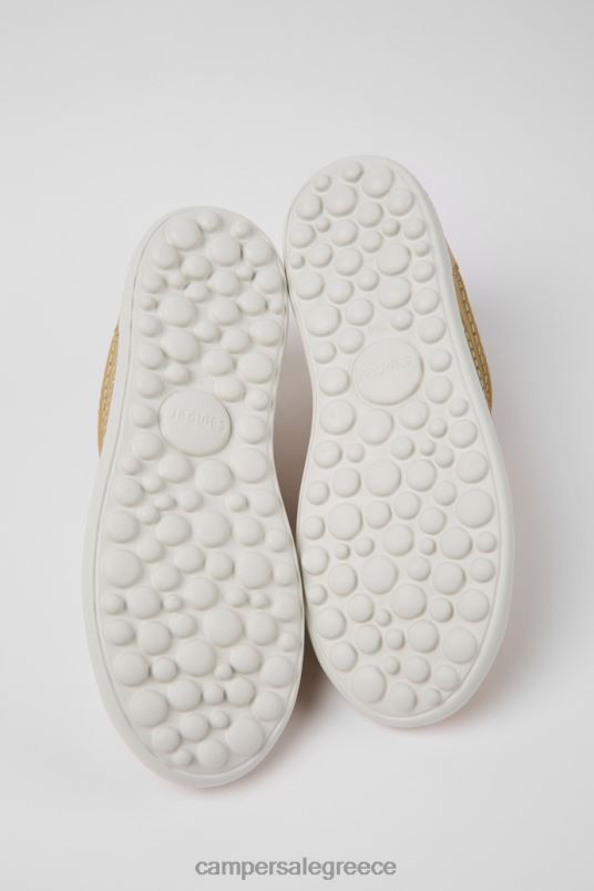 αποκλειστικά δερμάτινα αθλητικά παπούτσια pelotas xlite μπεζ για γυναίκες Camper V20TF688 μπεζ