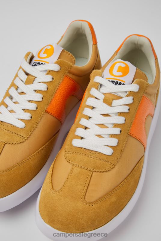 γυναικεία πάνινα παπούτσια με σχέδιο pelotas xlite μπεζ και πορτοκαλί Camper V20TF764 μπεζ