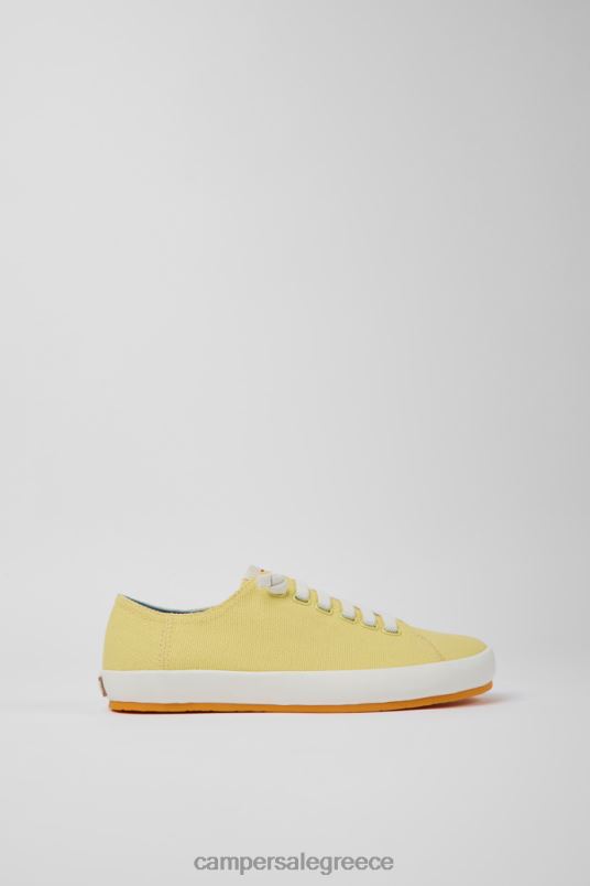 Γυναικεία πάνινα παπούτσια από ύφασμα peu rambla κίτρινα Camper V20TF682 κίτρινος