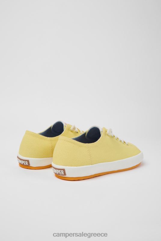 Γυναικεία πάνινα παπούτσια από ύφασμα peu rambla κίτρινα Camper V20TF682 κίτρινος