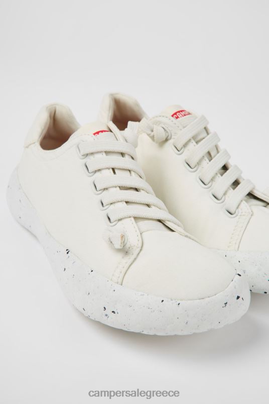 Γυναικεία πάνινα παπούτσια από λευκό ύφασμα σχεδίου peu stadium Camper V20TF678 άσπρο