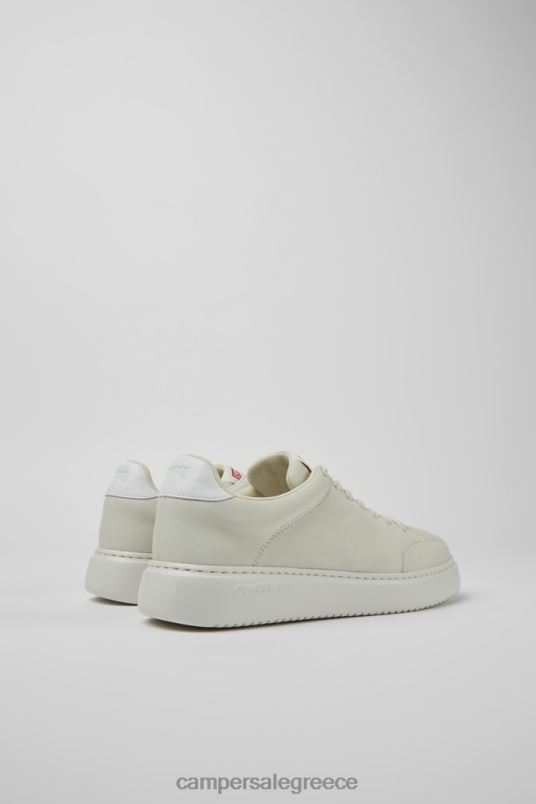 ντιζάιν runner k21 λευκά, μη βαμμένα δερμάτινα πάνινα παπούτσια για γυναίκες Camper V20TF652 άσπρο