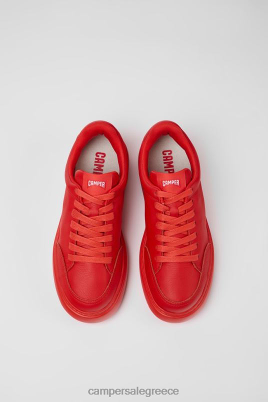 αποκλειστικά δερμάτινα αθλητικά παπούτσια runner k21 κόκκινο για γυναίκες Camper V20TF655 το κόκκινο