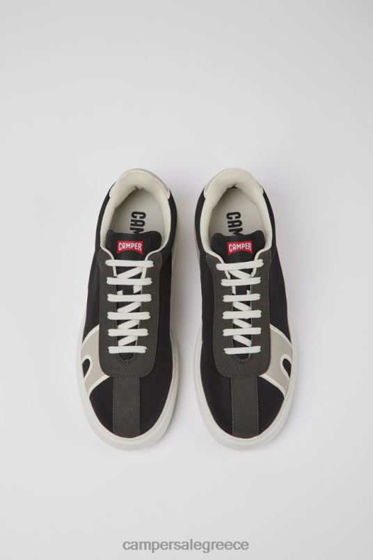 αποκλειστικά γυναικεία αθλητικά παπούτσια runner k21 μαύρα και γκρι Camper V20TF673 μαύρος