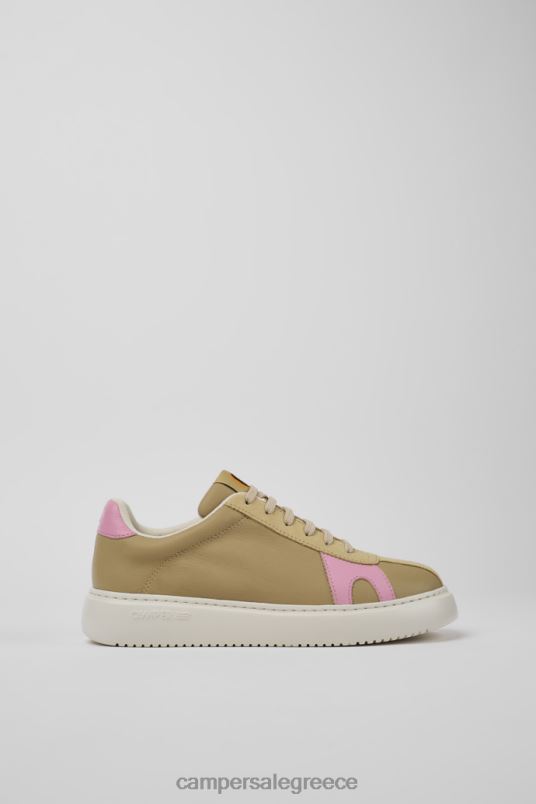 αποκλειστικά γυναικεία αθλητικά παπούτσια runner k21 μπεζ και ροζ Camper V20TF767 μπεζ