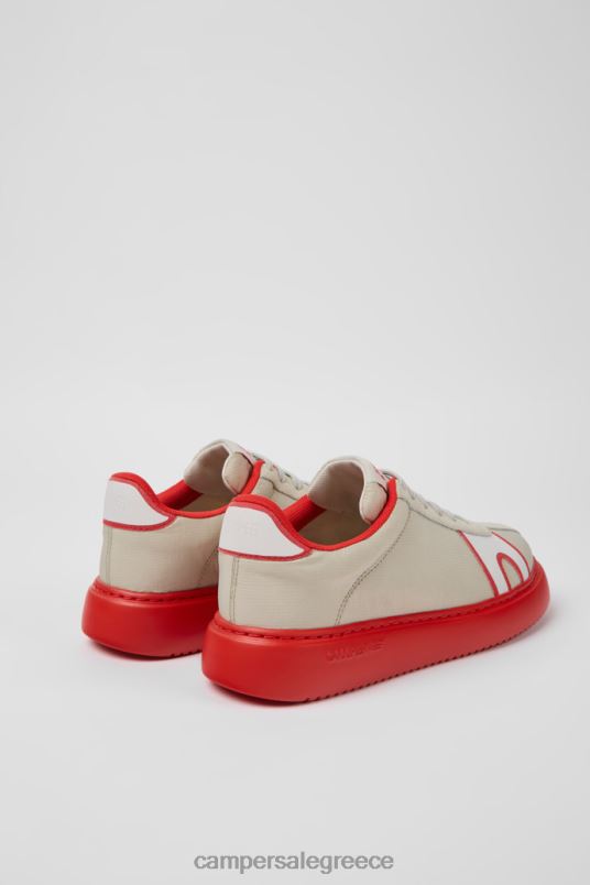 runner k21 γκρι και κόκκινα υφασμάτινα και nubuck αθλητικά παπούτσια για γυναίκες νέες αφίξεις Camper V20TF672 γκρί
