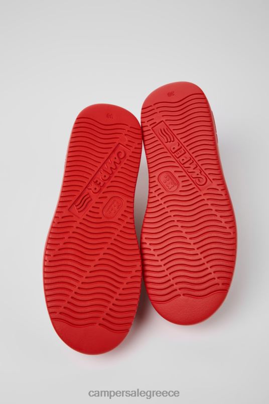 runner k21 γκρι και κόκκινα υφασμάτινα και nubuck αθλητικά παπούτσια για γυναίκες νέες αφίξεις Camper V20TF672 γκρί