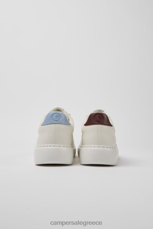 Αποκλειστικά δίδυμα γυναικεία sneakers από λευκό δέρμα και καστόρι Camper V20TF190 άσπρο
