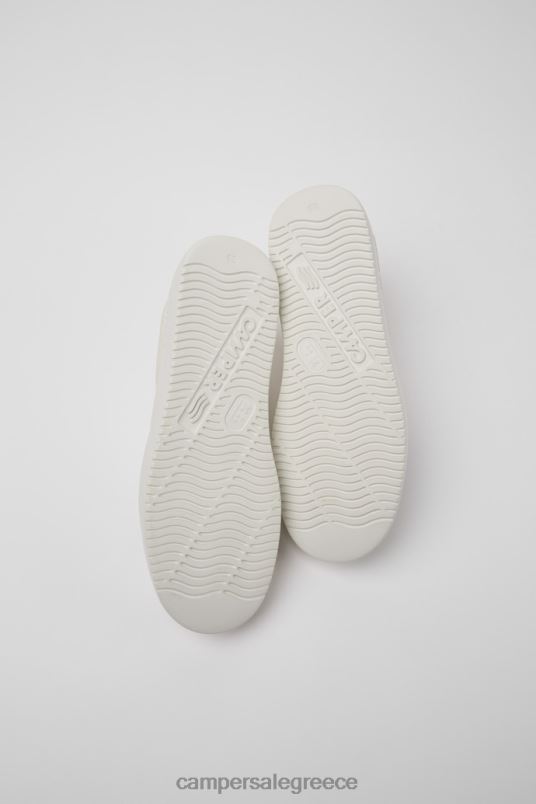 Αποκλειστικά δίδυμα γυναικεία sneakers από λευκό δέρμα και καστόρι Camper V20TF190 άσπρο