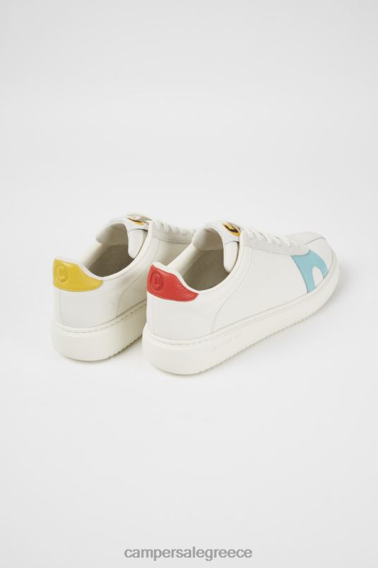 δίδυμα λευκά σουέτ και δερμάτινα sneakers νέες παραλαβές Camper V20TF826 άσπρο