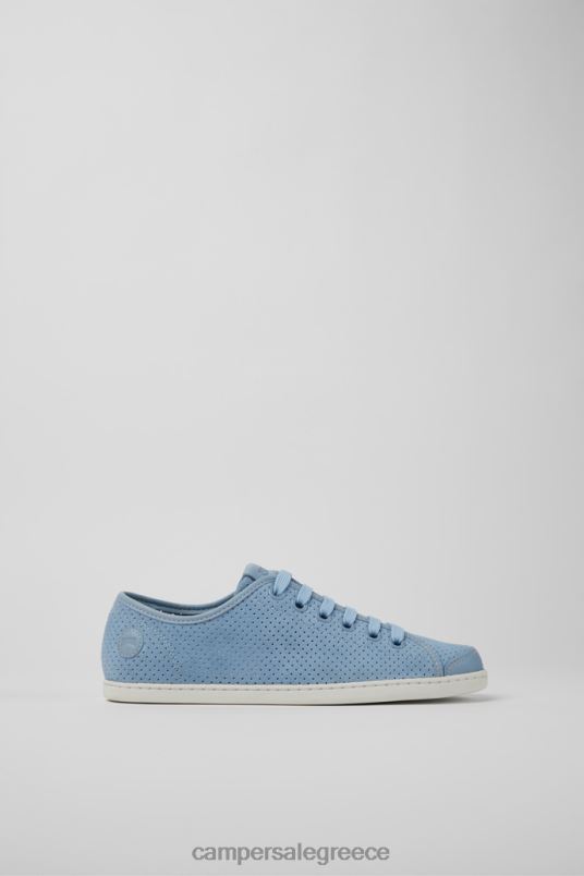 Αποκλειστικά γυναικεία πάνινα παπούτσια uno μπλε nubuck και δερμάτινα Camper V20TF703 μπλε