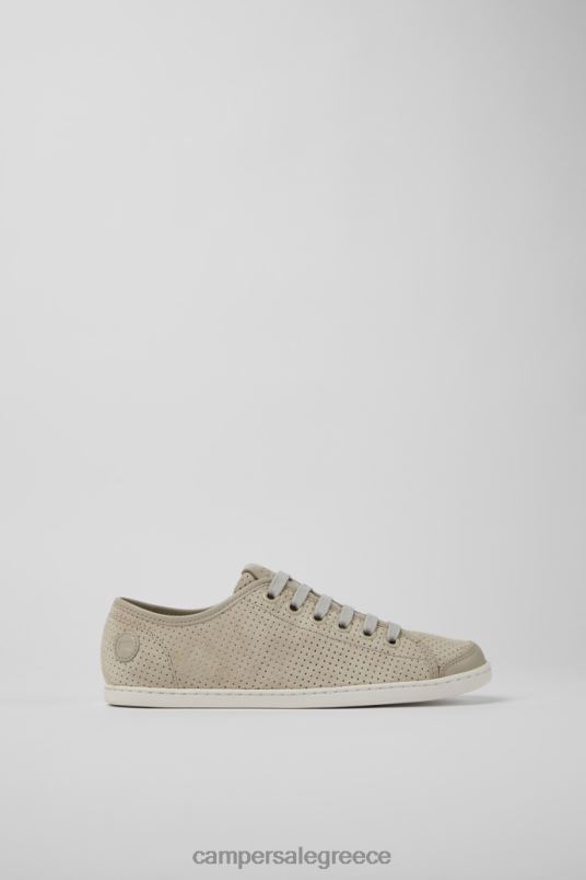 Γυναικεία πάνινα παπούτσια με σχέδιο uno γκρι nubuck και δερμάτινα Camper V20TF704 γκρί