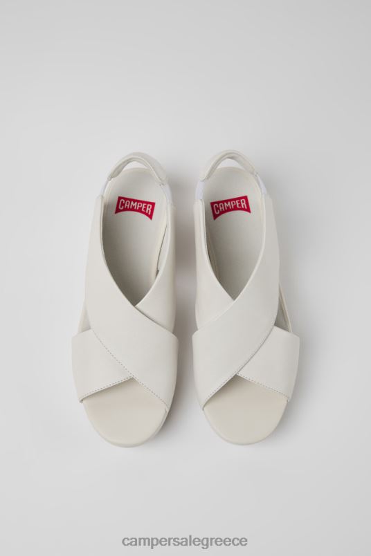 δερμάτινα σανδάλια μπαλόνι λευκά για γυναίκες νέες αφίξεις Camper V20TF1013 άσπρο
