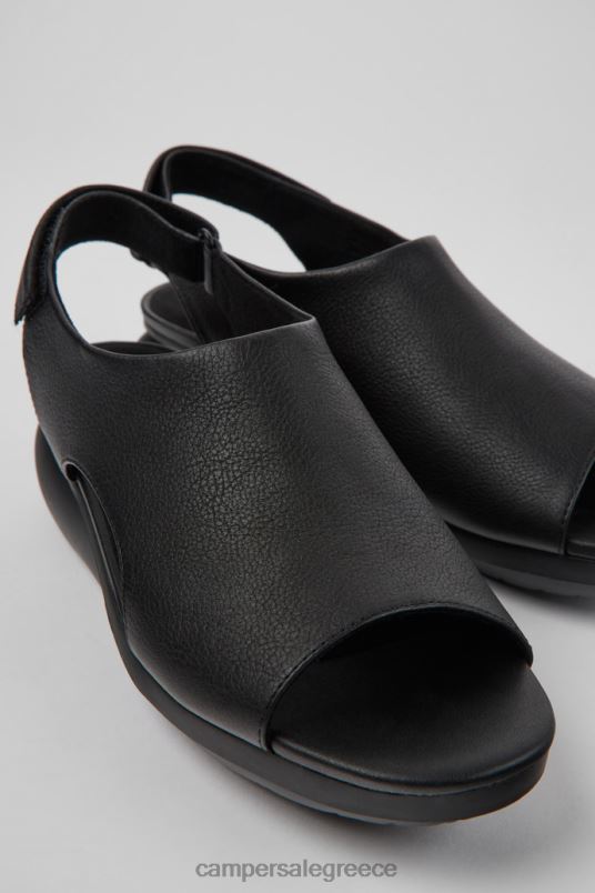 μπαλόνι μαύρα δερμάτινα σανδάλια για γυναίκες νέες αφίξεις Camper V20TF1031 μαύρος