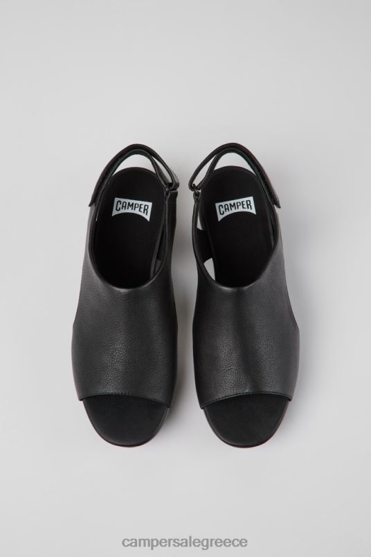 μπαλόνι μαύρα δερμάτινα σανδάλια για γυναίκες νέες αφίξεις Camper V20TF1031 μαύρος