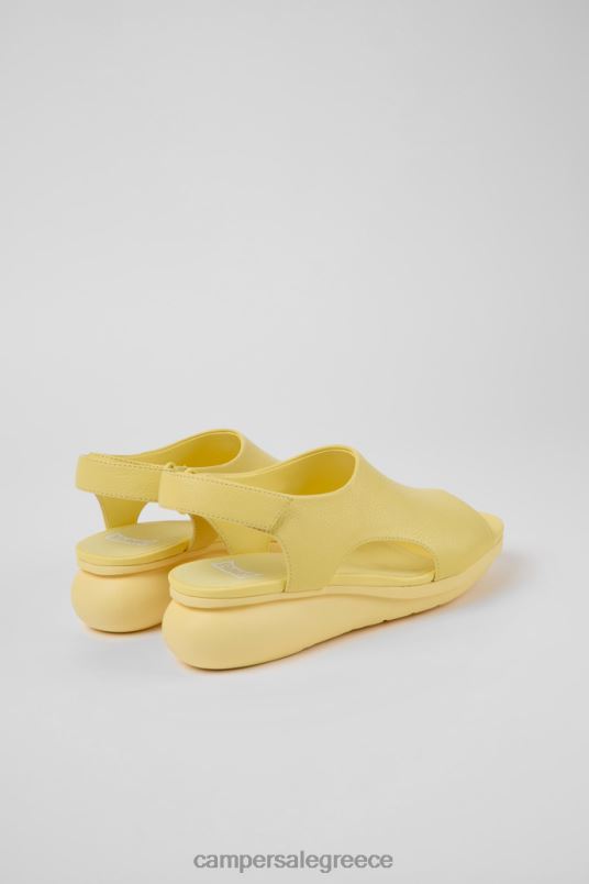αποκλειστικά δερμάτινα σανδάλια με κίτρινο μπαλόνι για γυναίκες Camper V20TF1032 κίτρινος