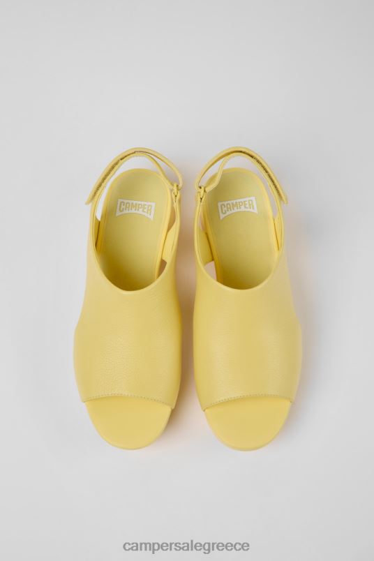 αποκλειστικά δερμάτινα σανδάλια με κίτρινο μπαλόνι για γυναίκες Camper V20TF1032 κίτρινος