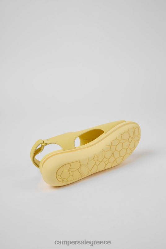 αποκλειστικά δερμάτινα σανδάλια με κίτρινο μπαλόνι για γυναίκες Camper V20TF1032 κίτρινος